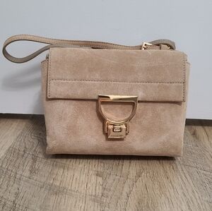 Coccinelle Arlettis Small Suede Crossbody Bag